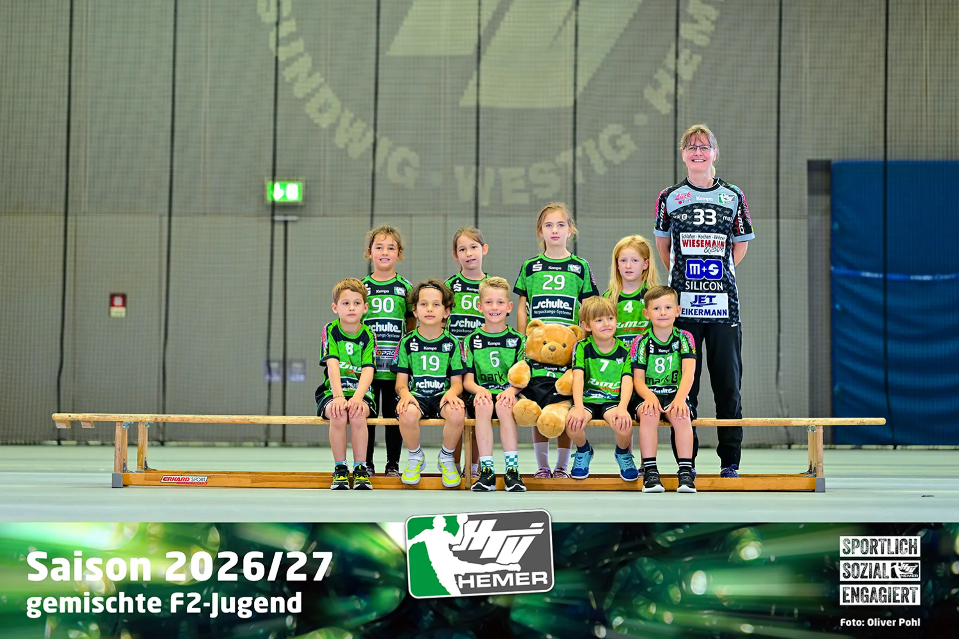 Mannschaftsfoto gemischte F2-Jugend 2019