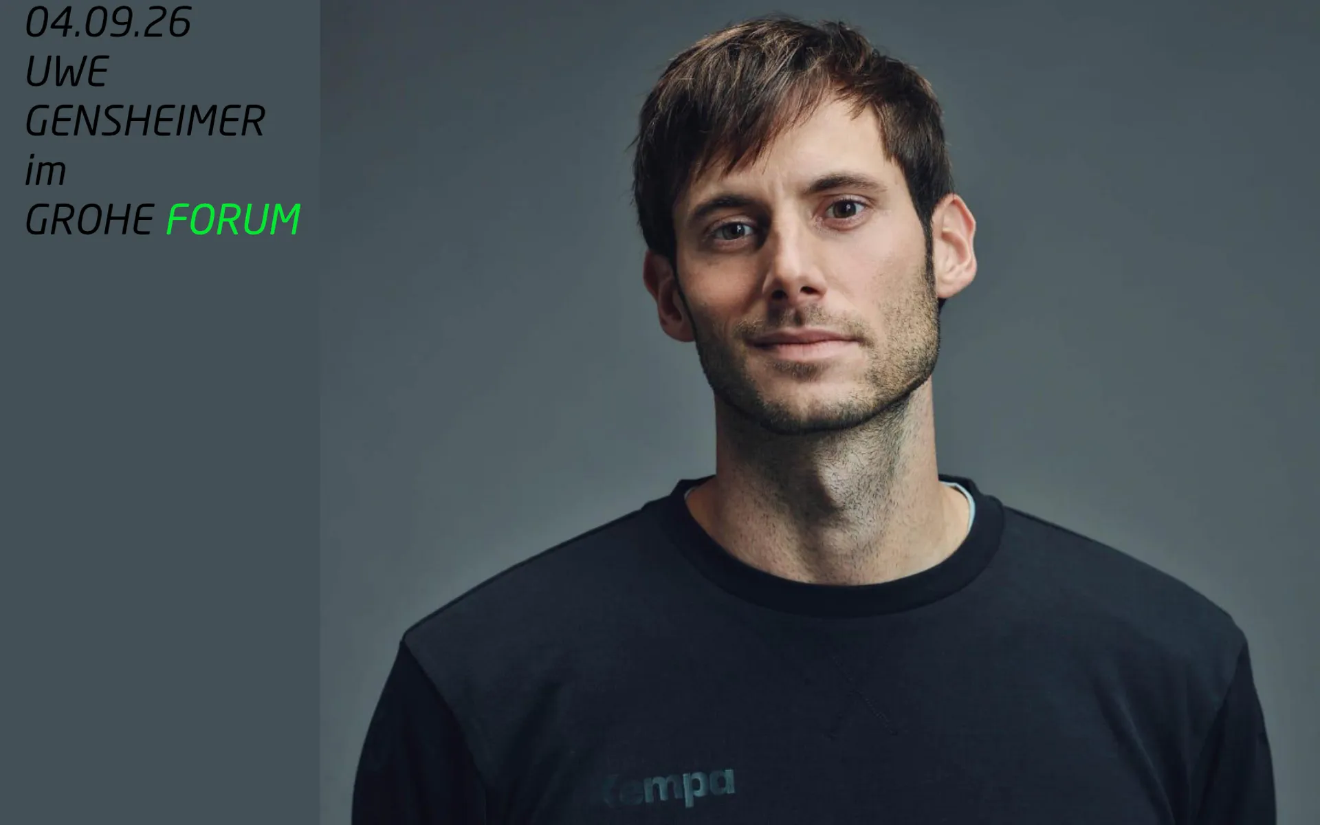 Am 4. September: Talk mit Uwe Gensheimer 
