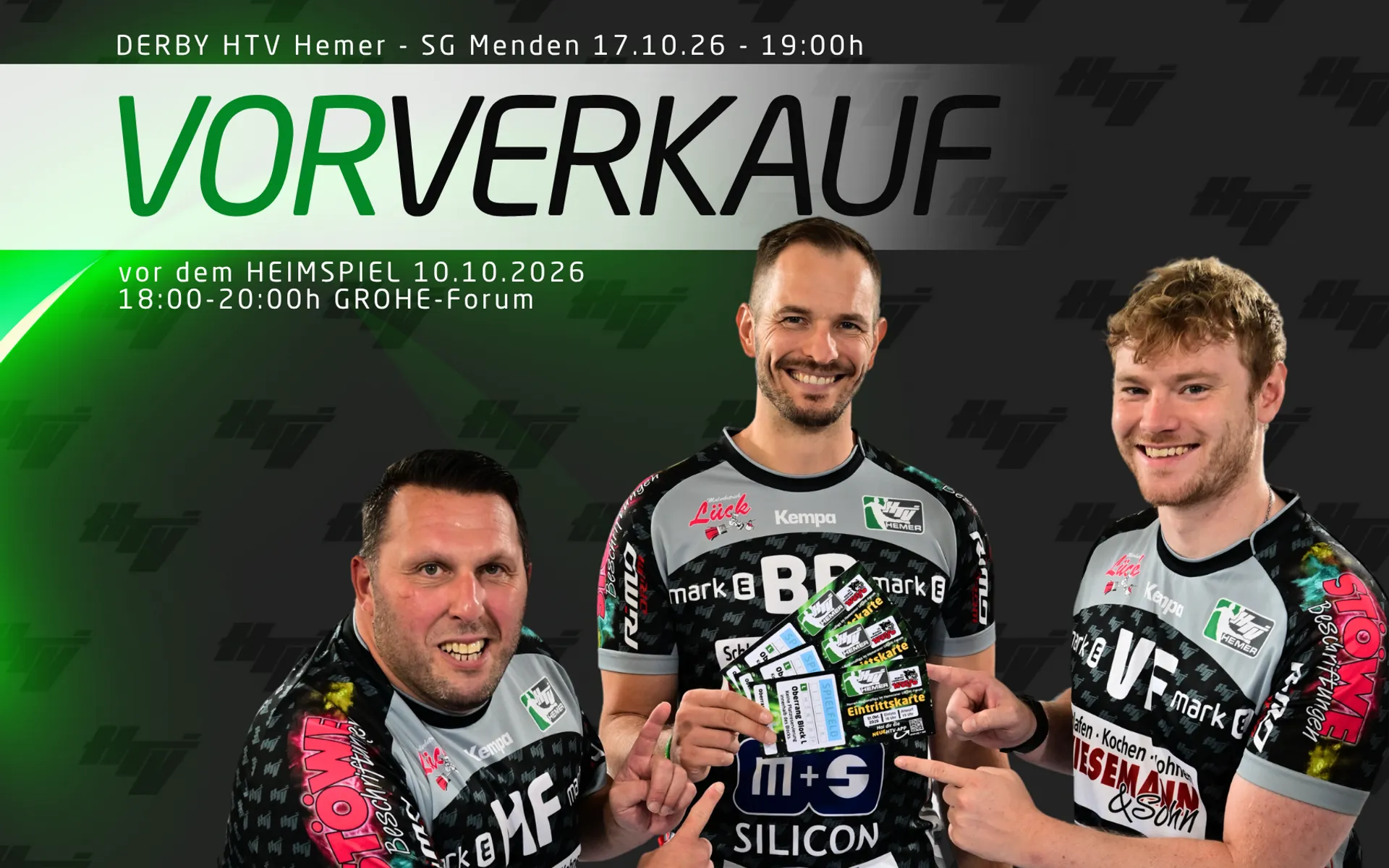 VVK Termin DERBY u. Online Reservierung möglich