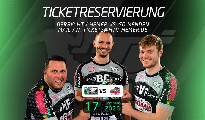 Ticketreservierung Derby HTV Hemer vs. SG Menden 17.10.2026