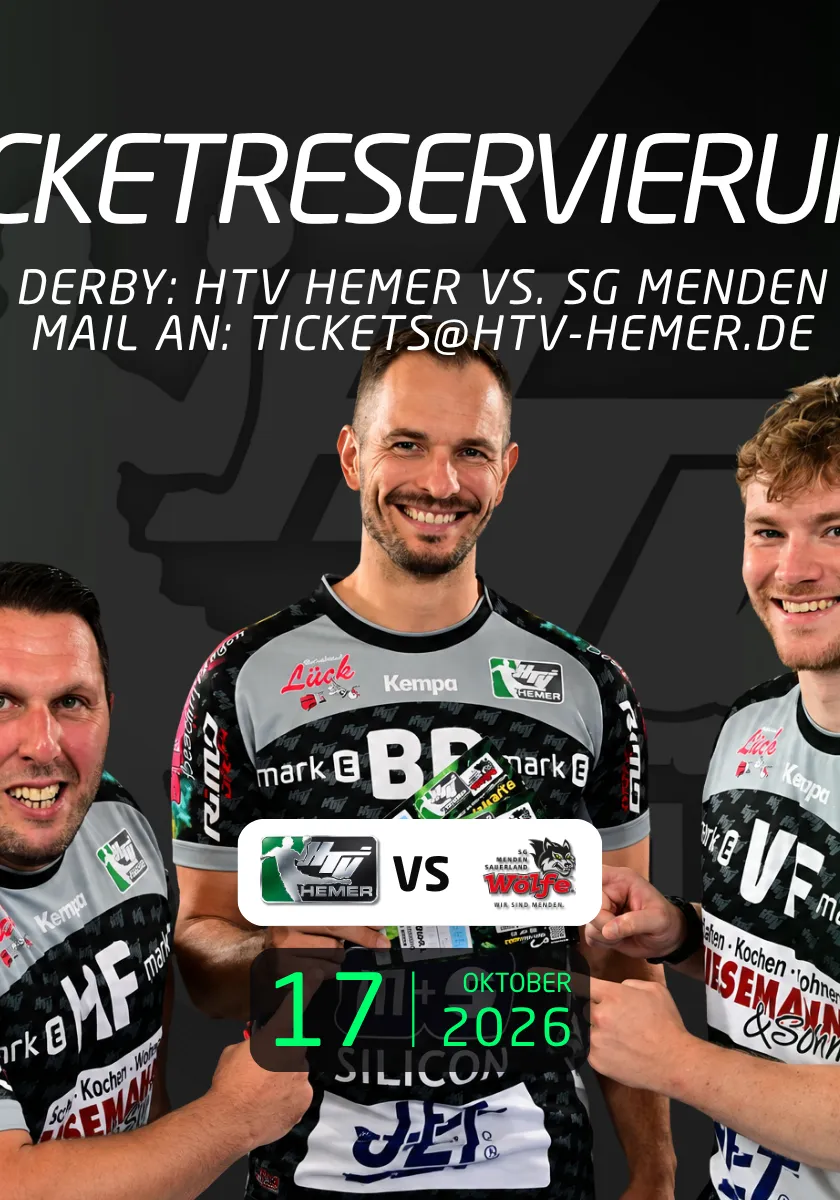 Ticketreservierung Derby HTV Hemer vs. SG Menden 17.10.2026